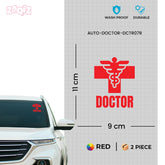 Medical Practitioner Car Decal Design